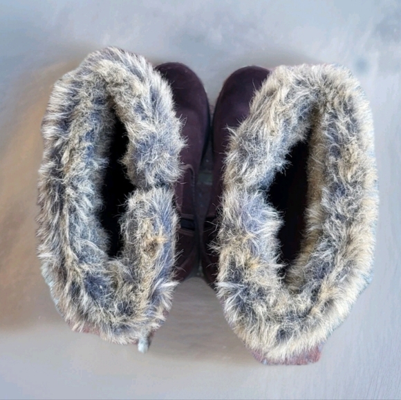 LL Bean Waterproof Nordic Tek 2.5 Insulate Plum Brown Suede Leather Boot Women 6 - Picture 6 of 9